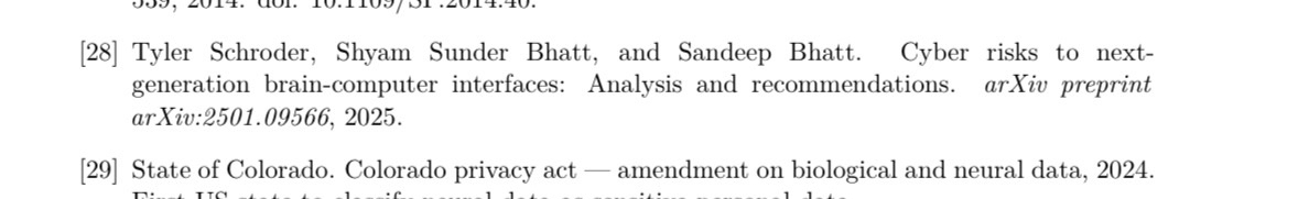 Incorrect bibliography Incorrect bibliography entry for Schroder et al 2025